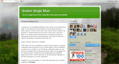 Desktop Screenshot of brokensinglemum.blogspot.com