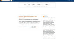 Desktop Screenshot of die-interessante-frage.blogspot.com