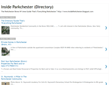 Tablet Screenshot of insideparkchester.blogspot.com