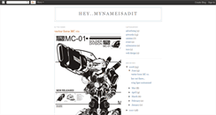 Desktop Screenshot of heymynameisadit.blogspot.com