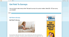 Desktop Screenshot of getpaidtosurveys.blogspot.com