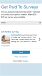 Mobile Screenshot of getpaidtosurveys.blogspot.com