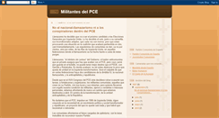 Desktop Screenshot of militantesdelpce.blogspot.com