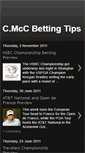 Mobile Screenshot of cmccbettingtips.blogspot.com