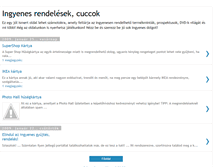 Tablet Screenshot of ingyentermekek.blogspot.com