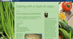 Desktop Screenshot of cookingwithatouchofjules.blogspot.com