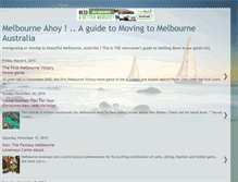 Tablet Screenshot of melbourneahoy.blogspot.com