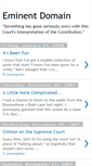 Mobile Screenshot of eminentdomain.blogspot.com