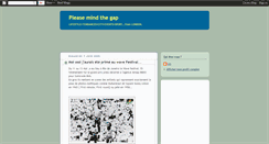 Desktop Screenshot of 2pleasemindthegap.blogspot.com