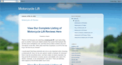 Desktop Screenshot of motorcycleliftguide.blogspot.com