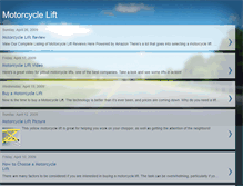 Tablet Screenshot of motorcycleliftguide.blogspot.com