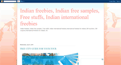 Desktop Screenshot of indian-freebies.blogspot.com