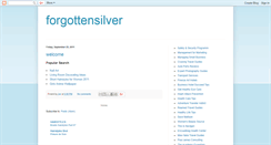 Desktop Screenshot of forgottensilver.blogspot.com