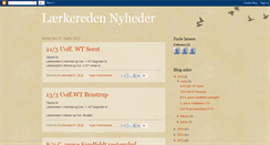 Desktop Screenshot of lerkeredennyheder.blogspot.com