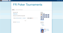 Desktop Screenshot of frpokertournaments.blogspot.com