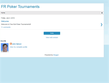 Tablet Screenshot of frpokertournaments.blogspot.com