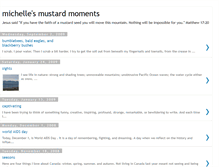 Tablet Screenshot of michellesmustardmoments.blogspot.com