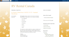 Desktop Screenshot of canadarvrental.blogspot.com