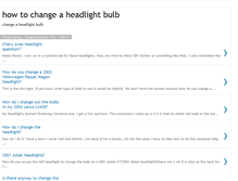 Tablet Screenshot of howtochangeaheadlightbulb.blogspot.com