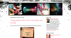 Desktop Screenshot of beautybysunshine.blogspot.com