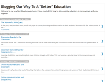 Tablet Screenshot of bloggingourwaytoabettereducation.blogspot.com