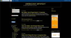 Desktop Screenshot of anomalousartefact.blogspot.com