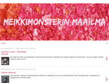 Tablet Screenshot of meikkimonsterinmaailma.blogspot.com