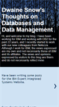 Mobile Screenshot of dsnowondb2.blogspot.com