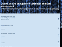 Tablet Screenshot of dsnowondb2.blogspot.com