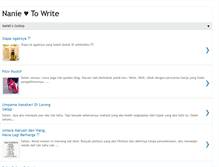Tablet Screenshot of naniechanblog.blogspot.com