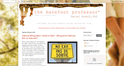Desktop Screenshot of barefootprof.blogspot.com