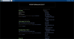 Desktop Screenshot of performance07.blogspot.com