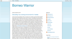 Desktop Screenshot of borneo-warrior.blogspot.com