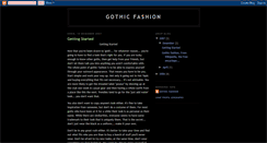 Desktop Screenshot of gothicfashion.blogspot.com