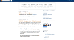 Desktop Screenshot of pendingecologicaldebacle.blogspot.com