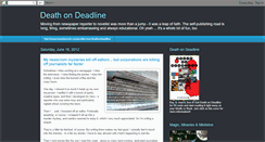 Desktop Screenshot of deathondeadline.blogspot.com