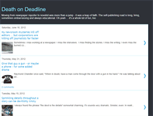 Tablet Screenshot of deathondeadline.blogspot.com