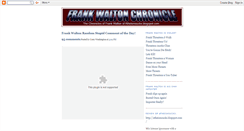 Desktop Screenshot of frankwaltonchronicle.blogspot.com