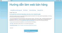 Desktop Screenshot of lamwebbanhang.blogspot.com
