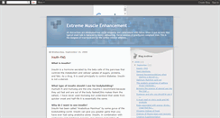 Desktop Screenshot of extrememuscleenhancement.blogspot.com