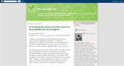 Desktop Screenshot of nodivulgaras.blogspot.com