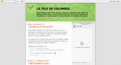 Desktop Screenshot of lateledecolombia.blogspot.com