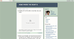 Desktop Screenshot of homewherehteheart.blogspot.com