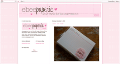 Desktop Screenshot of ebeepaperie.blogspot.com