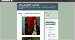 Desktop Screenshot of iwearuwearwewear.blogspot.com
