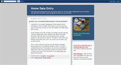 Desktop Screenshot of my-home-data-entry.blogspot.com