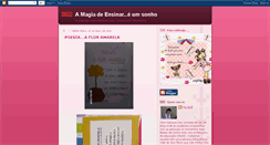 Desktop Screenshot of amagiadeensinareumsonho.blogspot.com