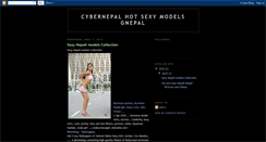 Desktop Screenshot of cybernepal-hot-sexy-models.blogspot.com