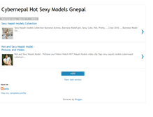 Tablet Screenshot of cybernepal-hot-sexy-models.blogspot.com