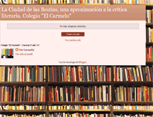 Tablet Screenshot of laciudaddelasbestiascolegioelcarmelo.blogspot.com